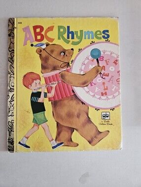 💙2/$20 Vintage ABC Rhymes Little Golden Book
